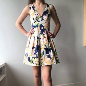 J. Crew Formal Floral Print Day Dress